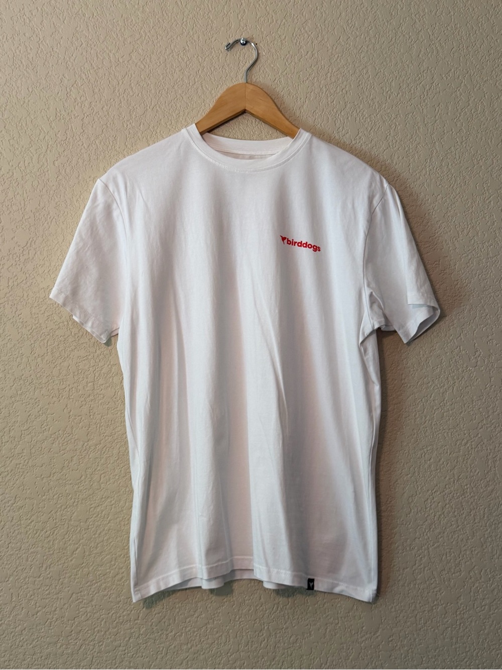 birddogs White Crewneck T-Shirt, sz LG